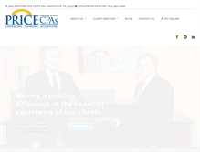 Tablet Screenshot of pricecpas.com